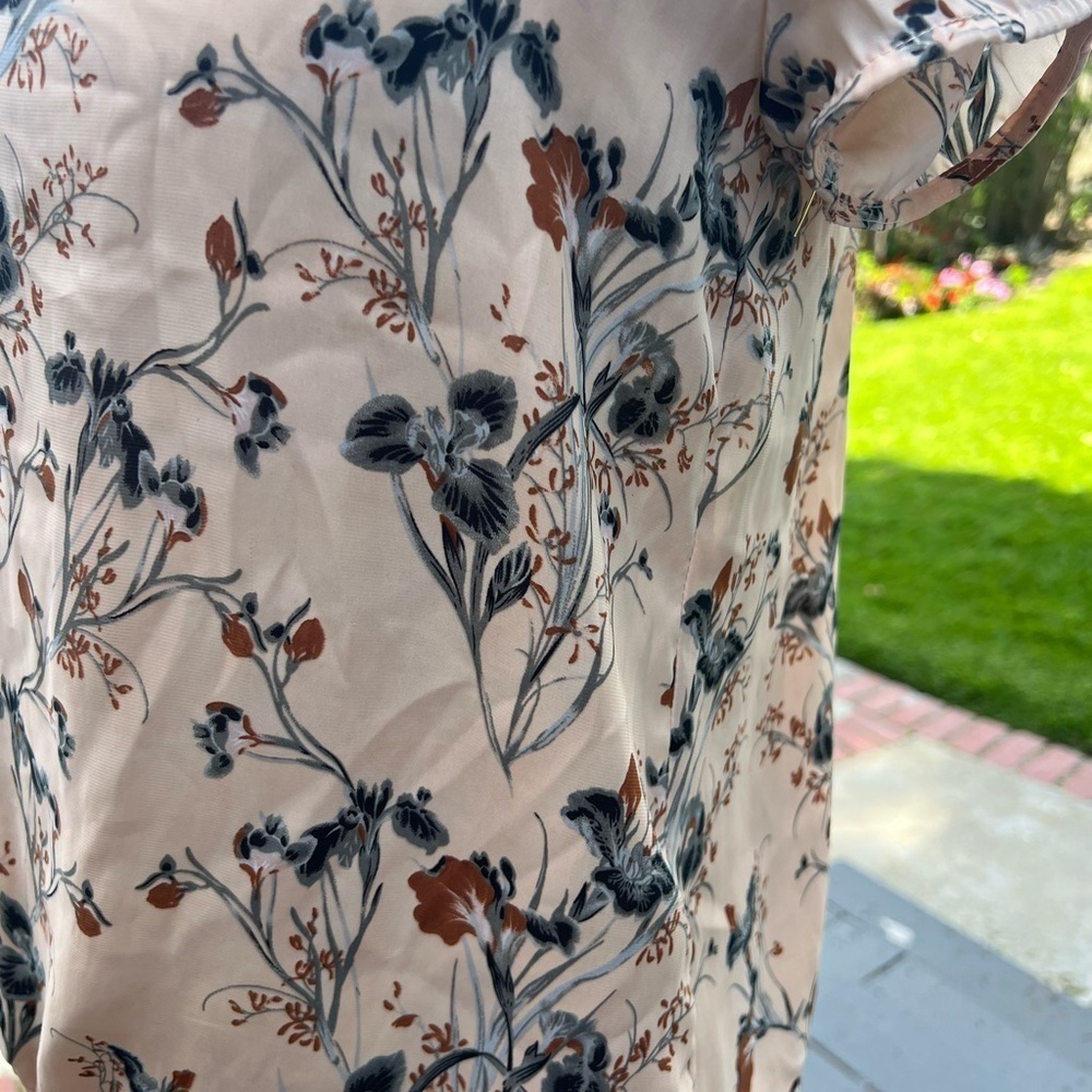 Philosophy Pink and Black Fitted Short Sleeve Blouse - Picture 9 of 10